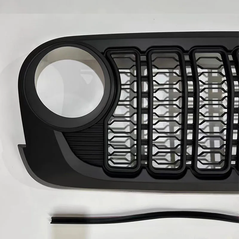 2007-2017 For Jeep Wrangler JK Upgrade Grill JK Style New Design Decoration Black Front Bumper Mesh Grille Racing Grills