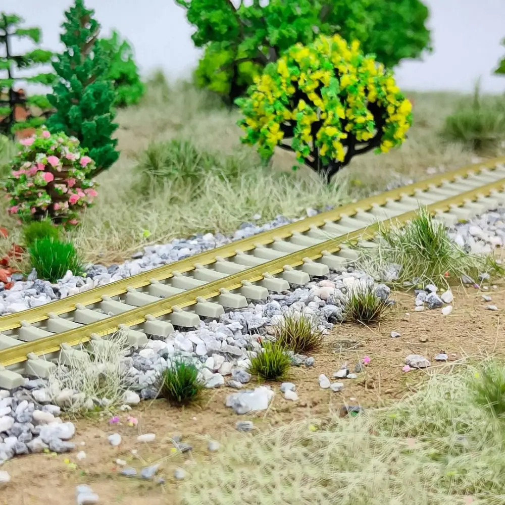 120PCS Multicolor Grass Tufts Self-Adhesive Miniature Plant Miniature Flower Grass Model Modeling Materials Scenery Model