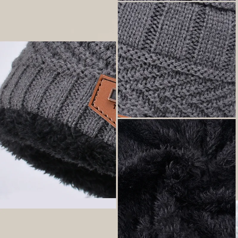 1 مجموعة الشتاء الأطفال طفل قفازات متماسكة قبعة وشاح 3 قطعة دعوى في الهواء الطلق يندبروف المخملية الدافئة الاطفال الفتيان حلقة الخمار القبعات والقبعات #5