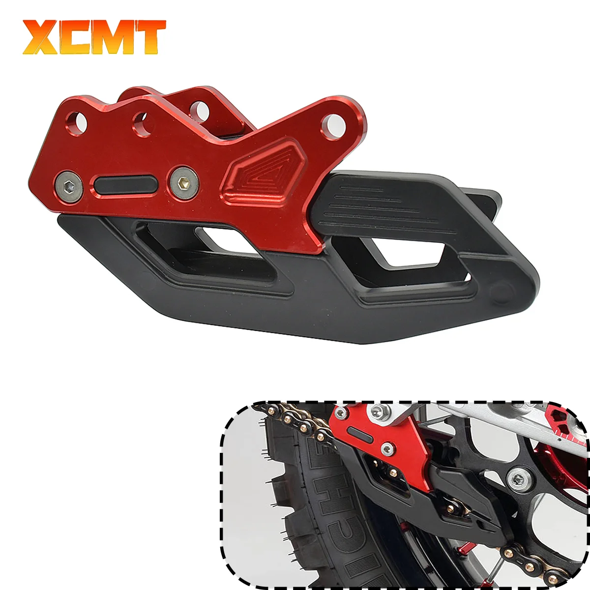 Motocross CNC Aluminium Alloy Chain Guide Guard For Honda CRF250R CRF450R CRF250RX CRF450RX CRF250X CRF450X CR 125 250 2007-2021