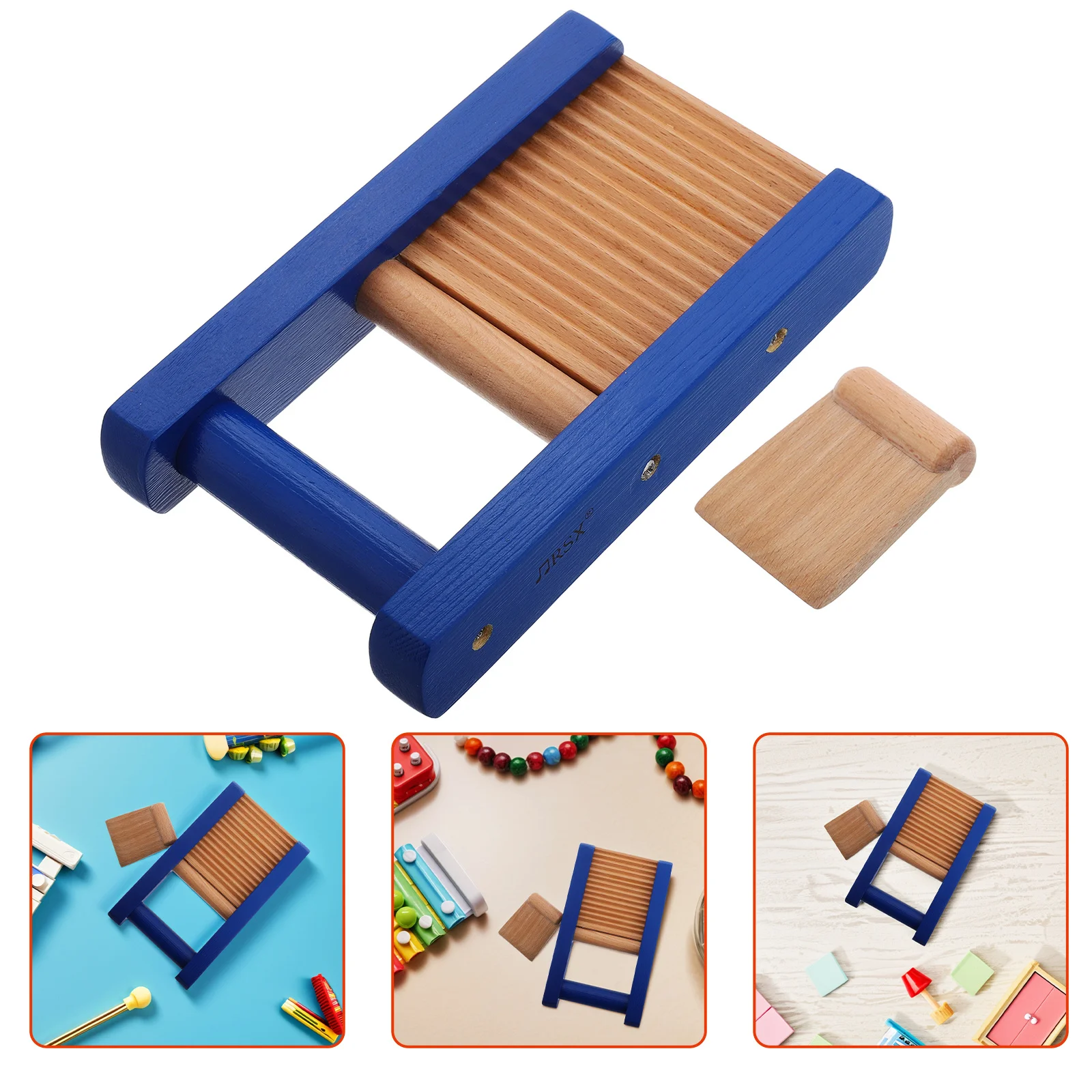 

Scraper Board Wooden Musical Instrument for Early Enlightenment Fun Rhythm Maker in Daycare Music Activities