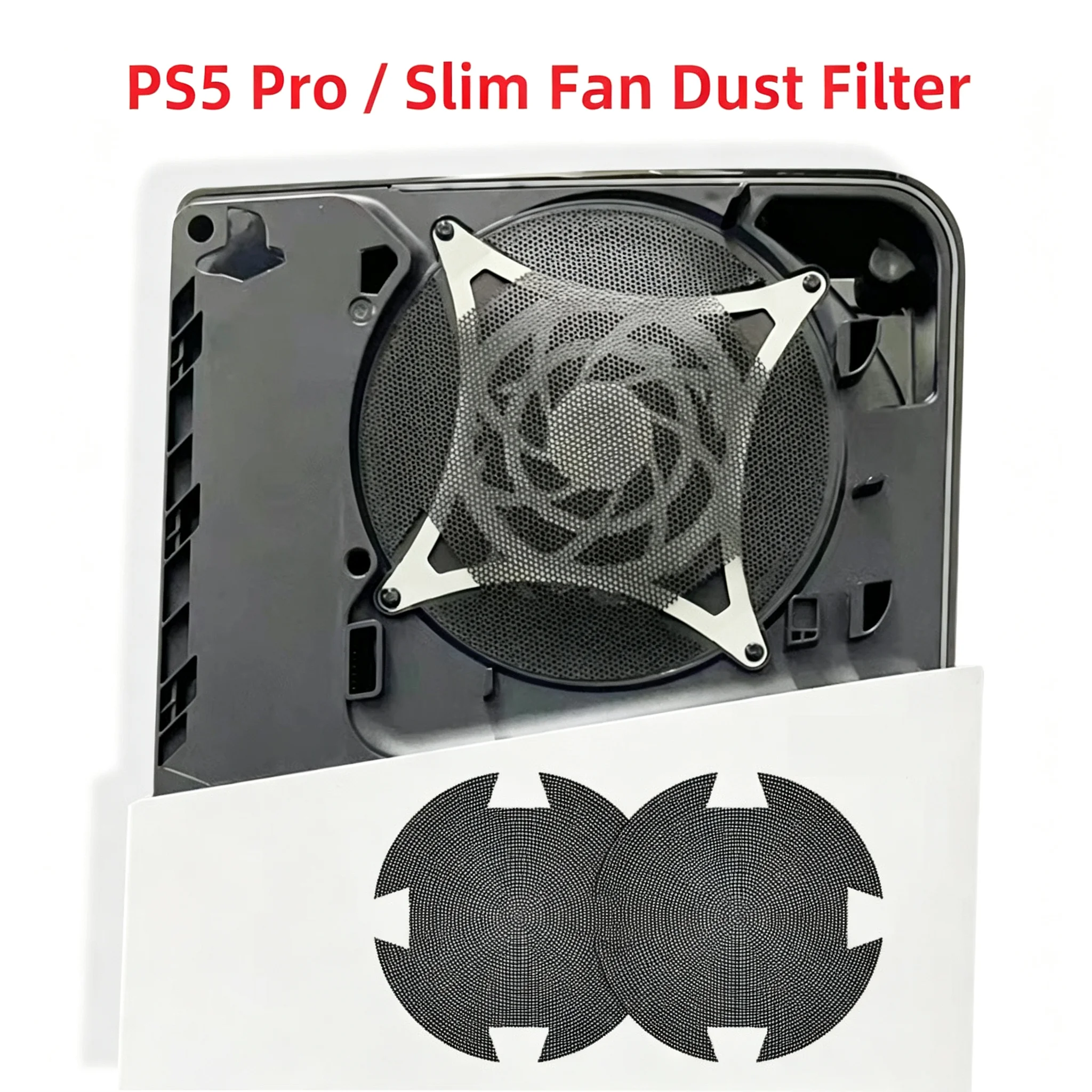 plastic-pvc-dust-filter-mesh-for-ps5-slim-ps5-pro-shield‑shape-dust‑proof-net-black-dust‑filter-accessory