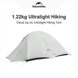 Naturehike Cloud Up UL namiot 1.22kg ultralekki wędrówka 2 osoby wodoodporna dwuwarstwowa 3 pory roku wiatroszczelny namiot kempingowy z matą