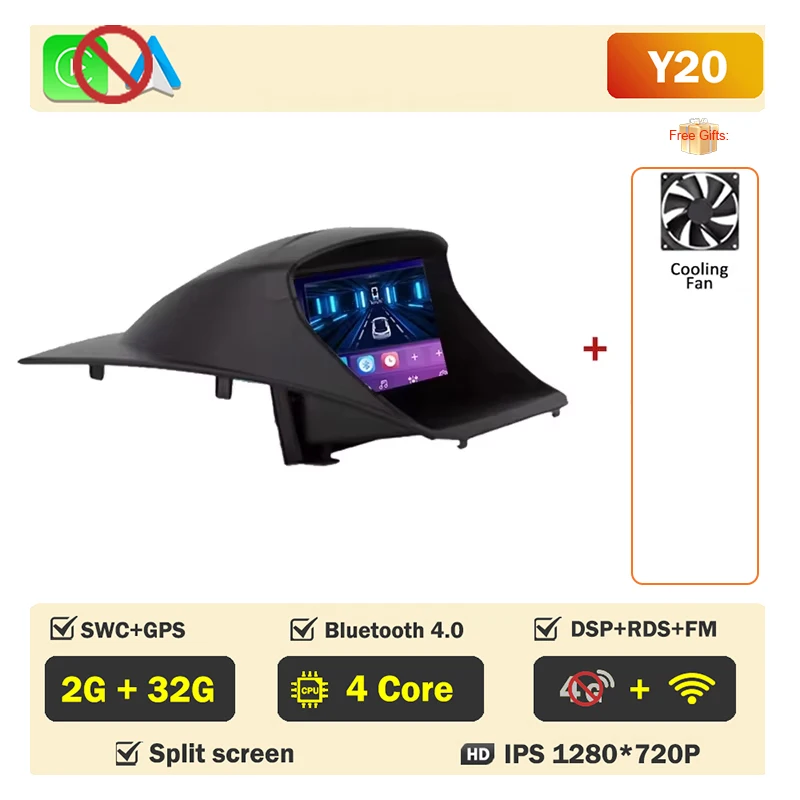 Auto radio voor Ford Fiesta MK6 MK7 2009-2017 Carplay Android Auto Player Scherm Multimedia 2din Video 4G WIFI Navigatie Stereo