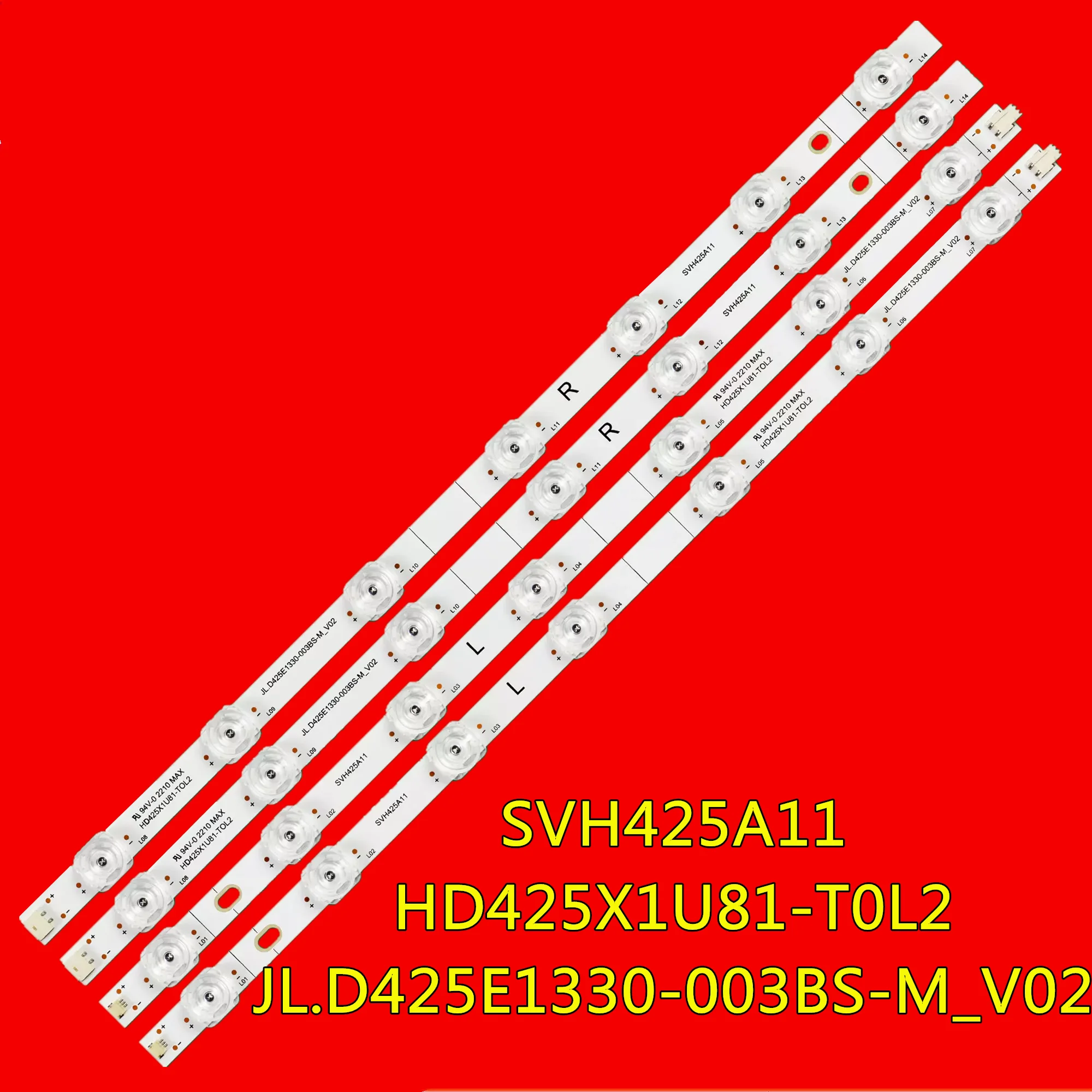 

LED Strip for 43A603AMV 43R6E3 43H6G 43R6090G 43H6570G HD425X1U81-T0L2 HD425X1U81-T0L3 SVH425A11 JL.D425E1330-003BS-M_V02