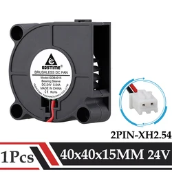 Gdstime 4015 Fan 24v 40x40x15MM Blower Fan 40MM DC Brushless Radial Fan 4cm Turbo Exhaust Fan 3D Printer Accessories