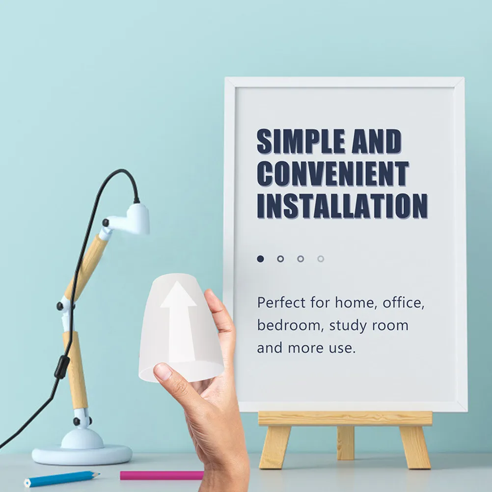 

Набор из 6 пластиковых плафонов для ламп с плоской головкой: для спальни, гостиной, настольных ламп, абажуры-колбы