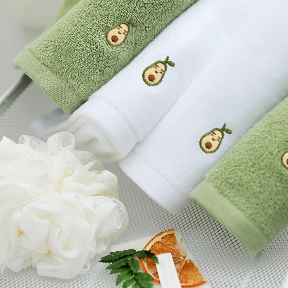 4pcs Cotton Face Couple Towel Fast Drying Travel Gym Camping Sports Soft Handchief Thick towel Bathroom Set For Home 34x74cm