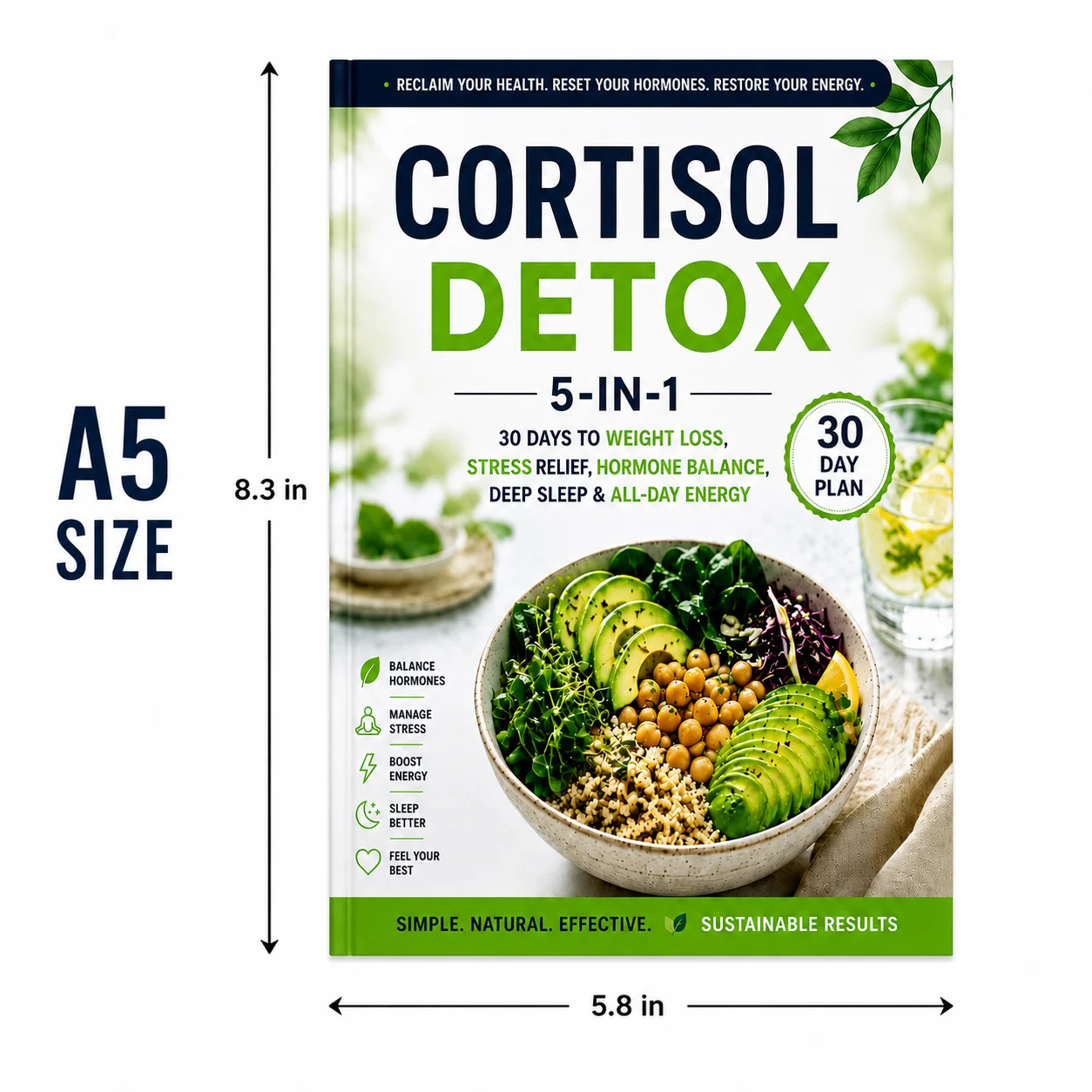 Cortisol Detox 5-in-1 30 Day G - Renewable Energy Books 评论和价格