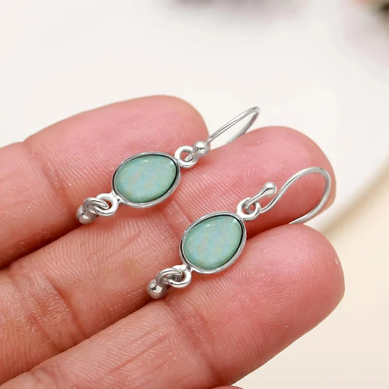 European and American New Personalized Earrings, Female Water Droplet Metal Beads, Elegant Daily Commuting Fashion Accessories