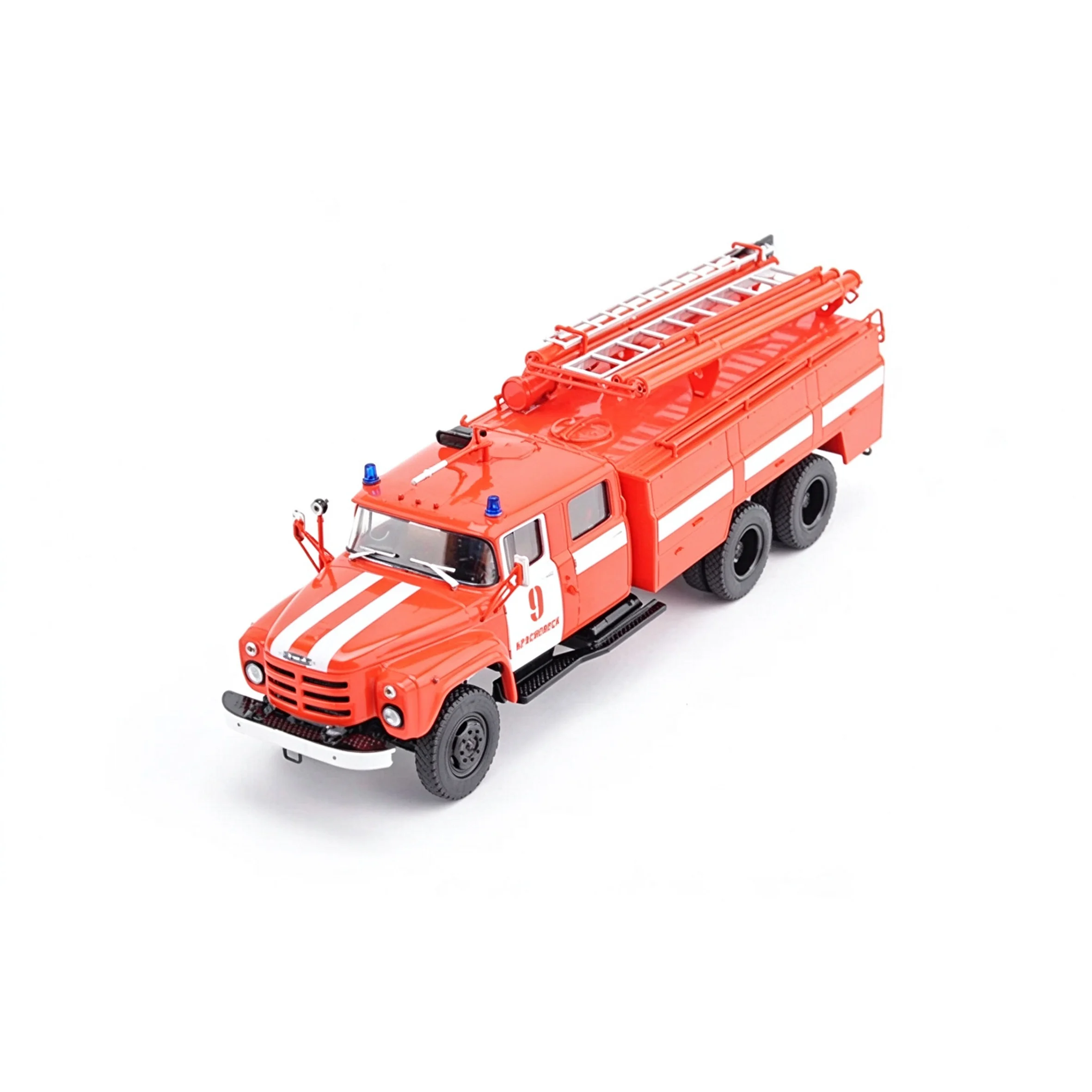 1: 43 Soviet three-axis heavy-duty AC-40 (133GYA) fire truck model 104202 static finished product model