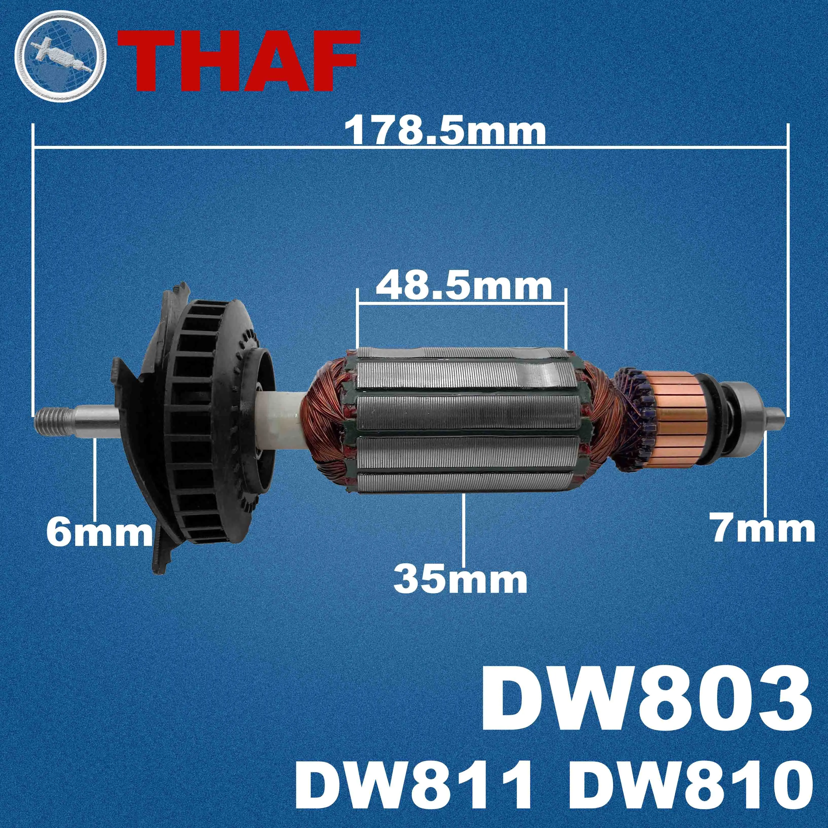 AC220V-240V Induzido substituição de DEWALT Combi Rebarbadora DW803 DW 803 DW811 DW 811 DW810 DW 810
