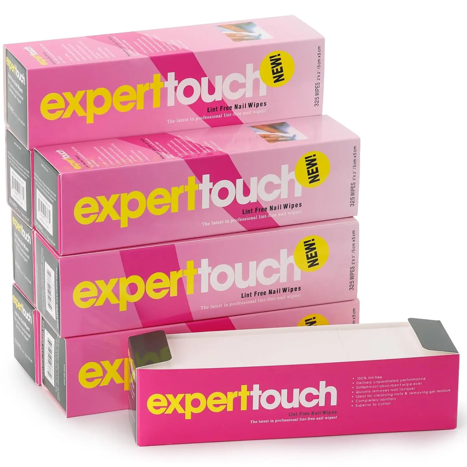 

Безворсовые салфетки для снятия гель-лака, 8 коробок по 2600 хлопковых подушечек