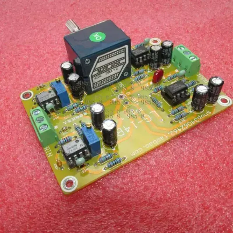 4x Gain Preamp Board Class AA Output, NE5534 Audio Module with Volume Potentiometer