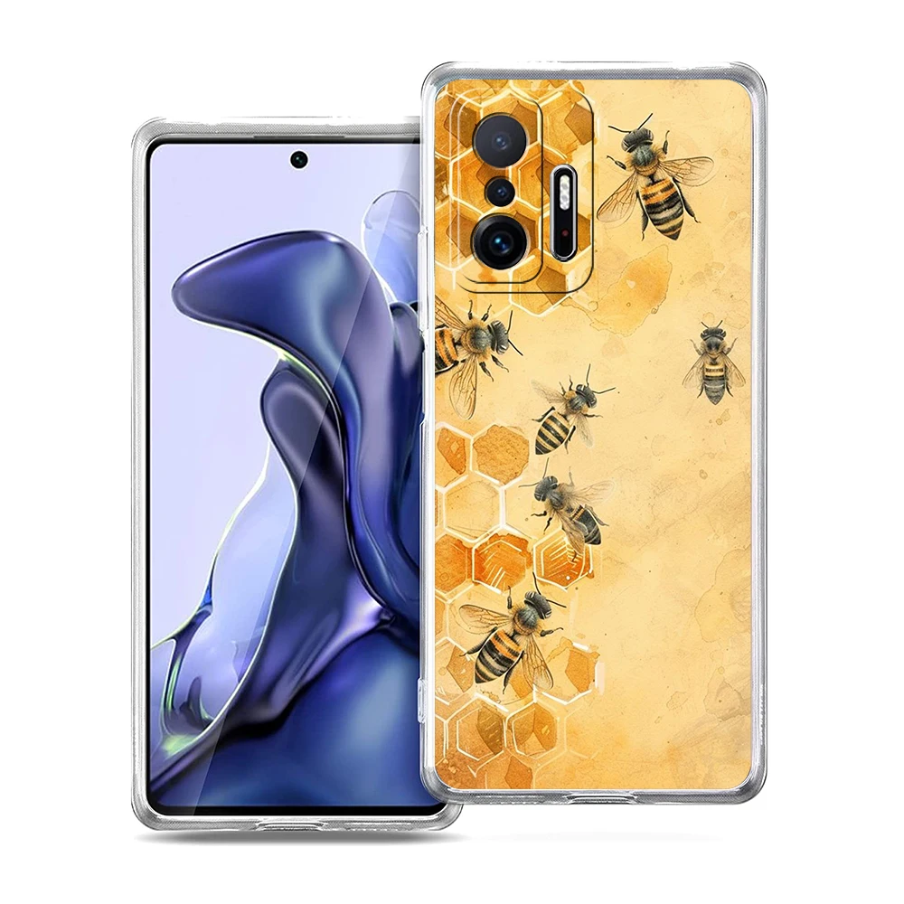 Bugs bees scientific decomposition Transparent Phone Case for Xiaomi Mi 14 13 12 11 Ultra Poco X3 NFC F3 F6 Pro Soft TPU Shell