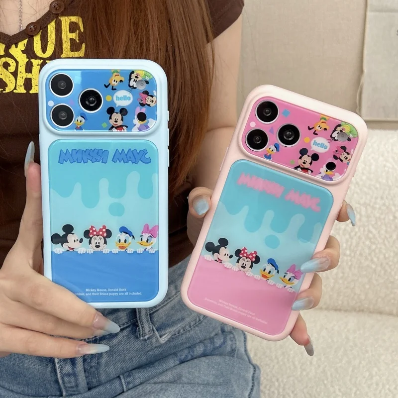 

Couple Cute Cartoon Funny Mickey Minnie Donald Duck Daisy Phone Case for iPhone 16 15 17 Pro Max Funny Goofy Goof Cover﻿﻿﻿﻿﻿