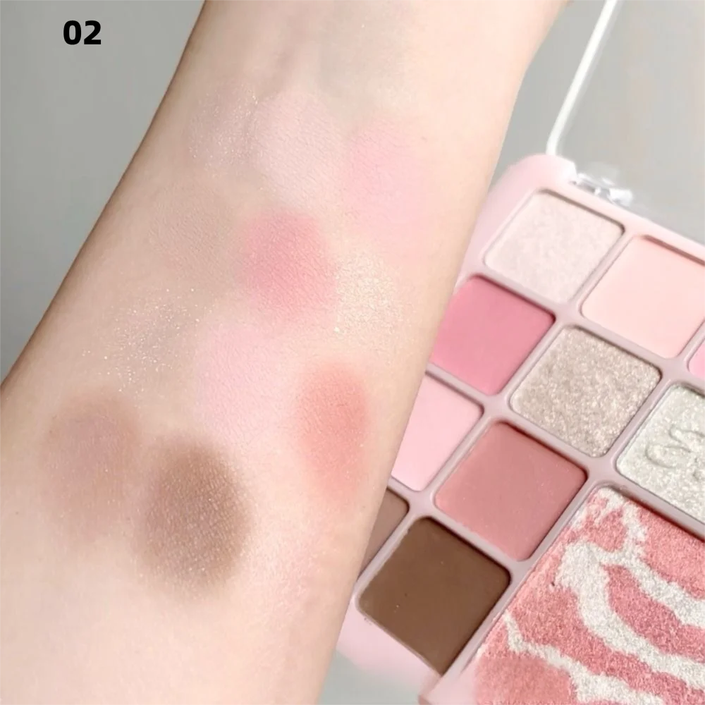 Nowa Paleta Cieni do Powiek 16 Kolorów Nude Blendable Matte Paleta Cieni do Powiek Narzędzie do Makijażu Oczu Długotrwałe Cienie do Powiek z Brokatem dla Dziewczyn