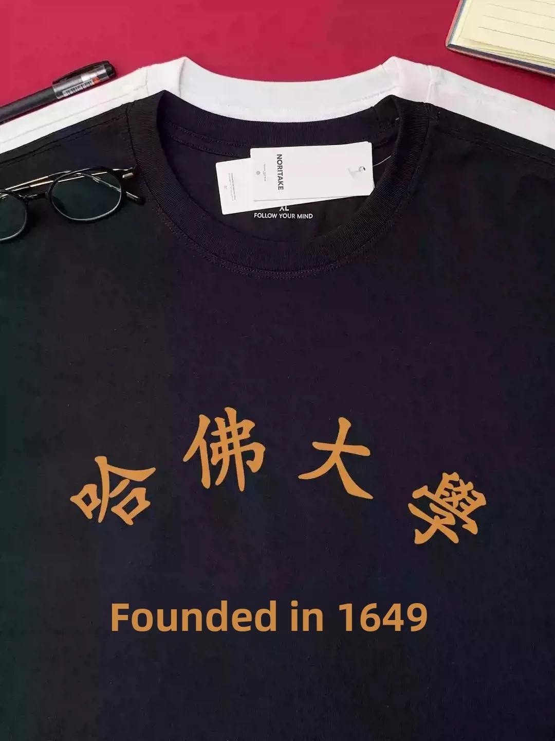 Unisex Pure Cotton Short Sleeve T-Shirt Princeton New York Harvard Yale Historical Print Casual Breathable Summer Top