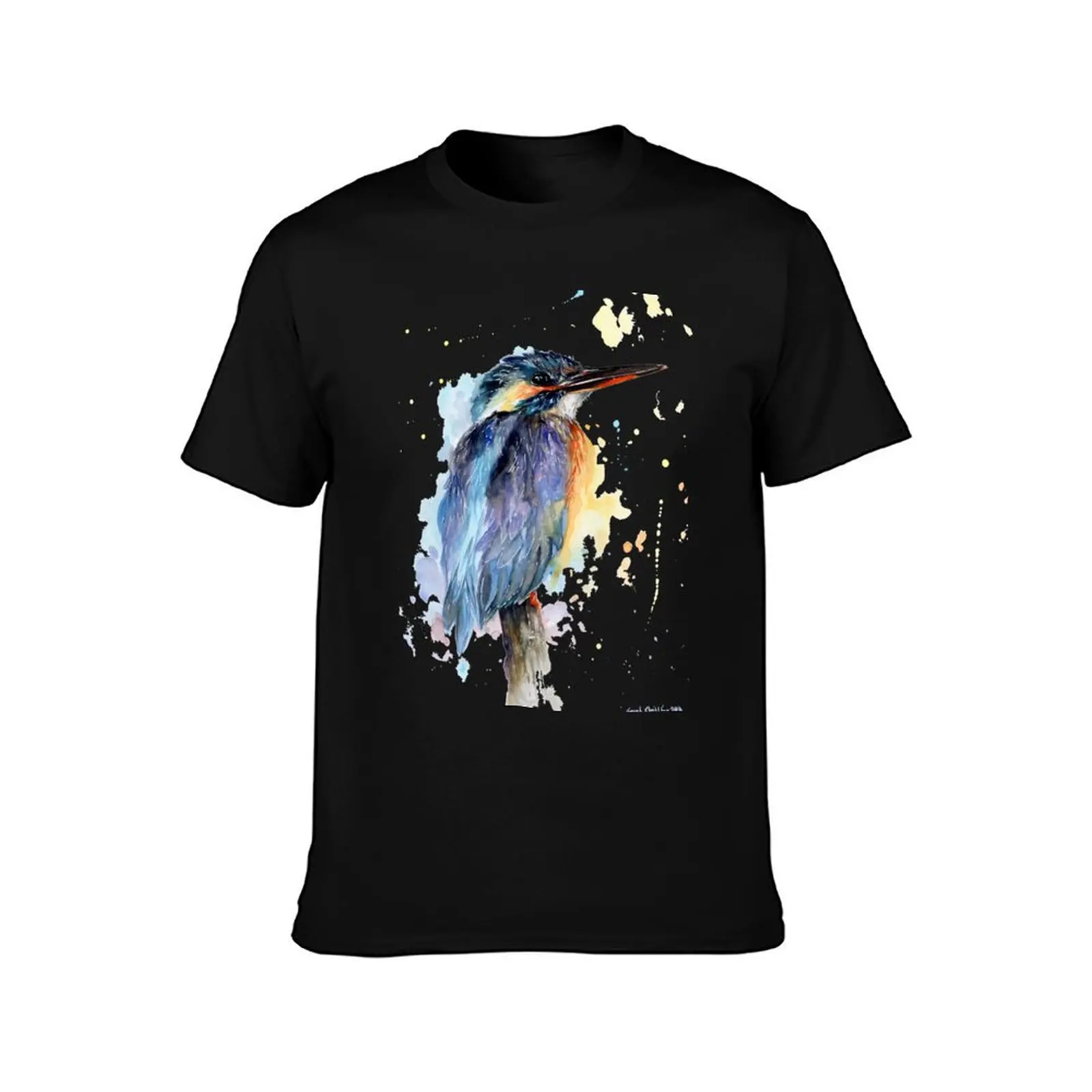 Watercolour Kingfisher T-Shirt anime t shirts oversize T-Shirt