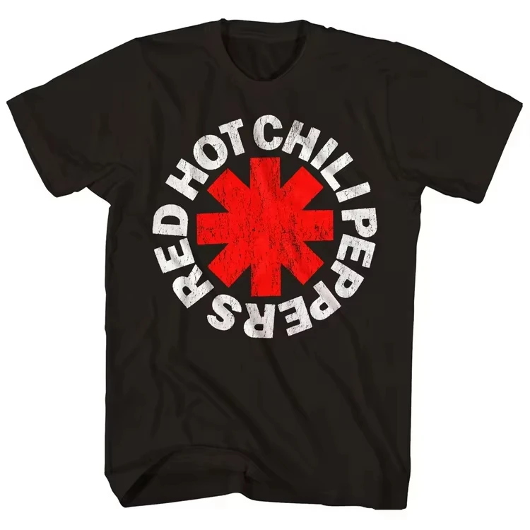Red Hot Chili Peppers Cool Funny Cartoon Graphic Tee Harajuku Men Women Short Sleeve Loose Casual Summer Streetwear Tops