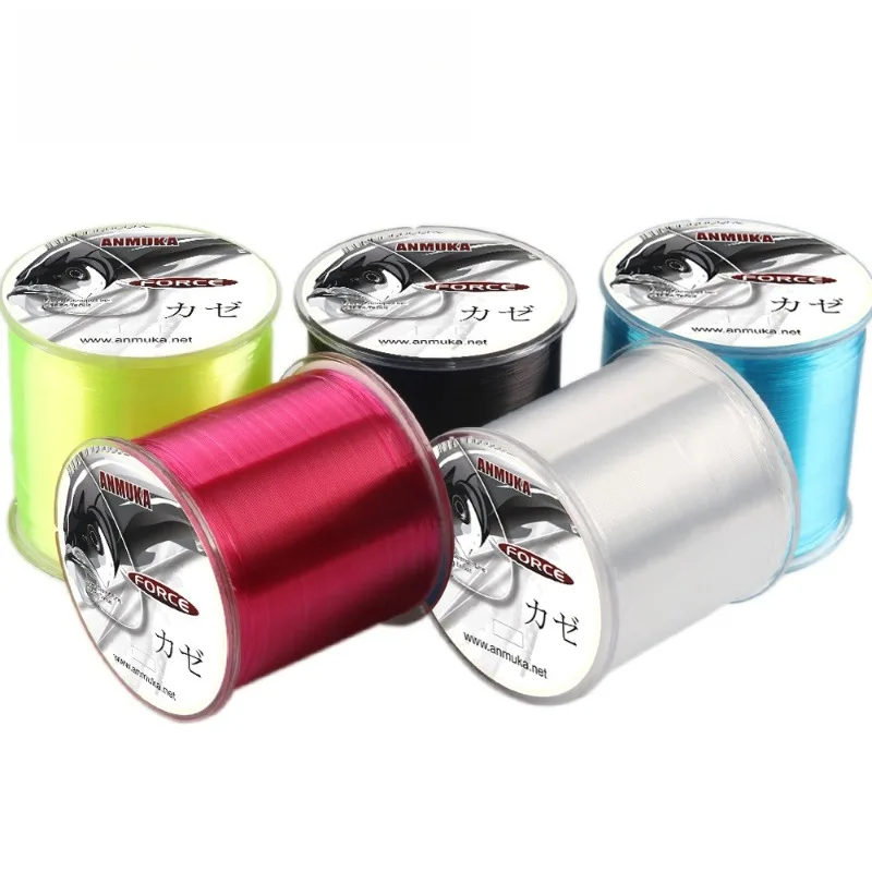 1 Stück 500M Nylon-Monofilament-Schnur, Fliegenschnur, Extrem Reißfest, Angelschnur für Taiwan-Style Angeln, Meeresangeln und Spinnfischen