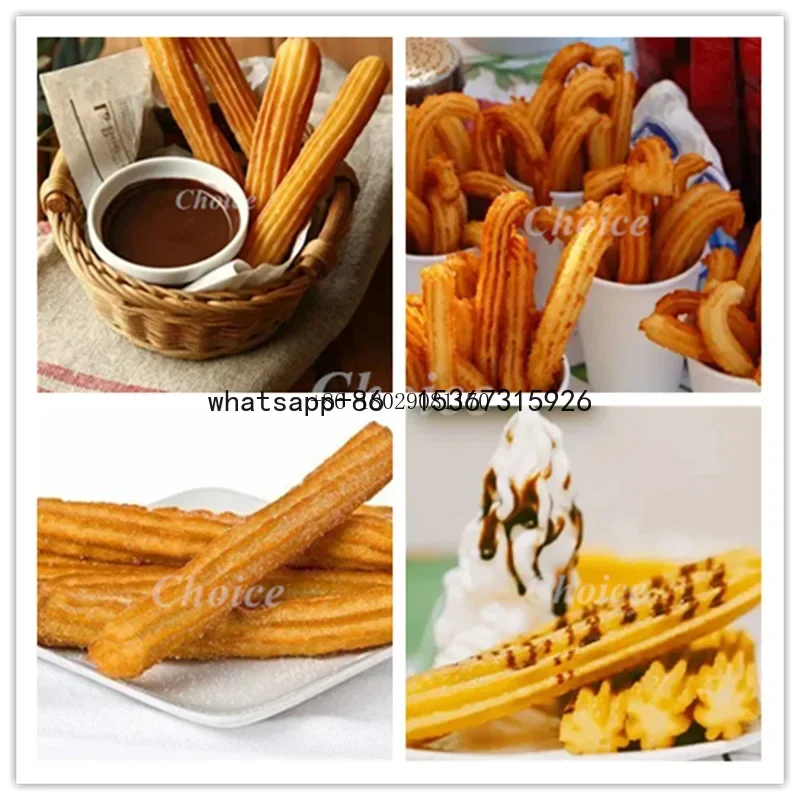 Chine 5L Dough Barrel Churro Maker Spanish Churros Making Machine Popular Snack Food Machine ommercial Manual Churros Mac