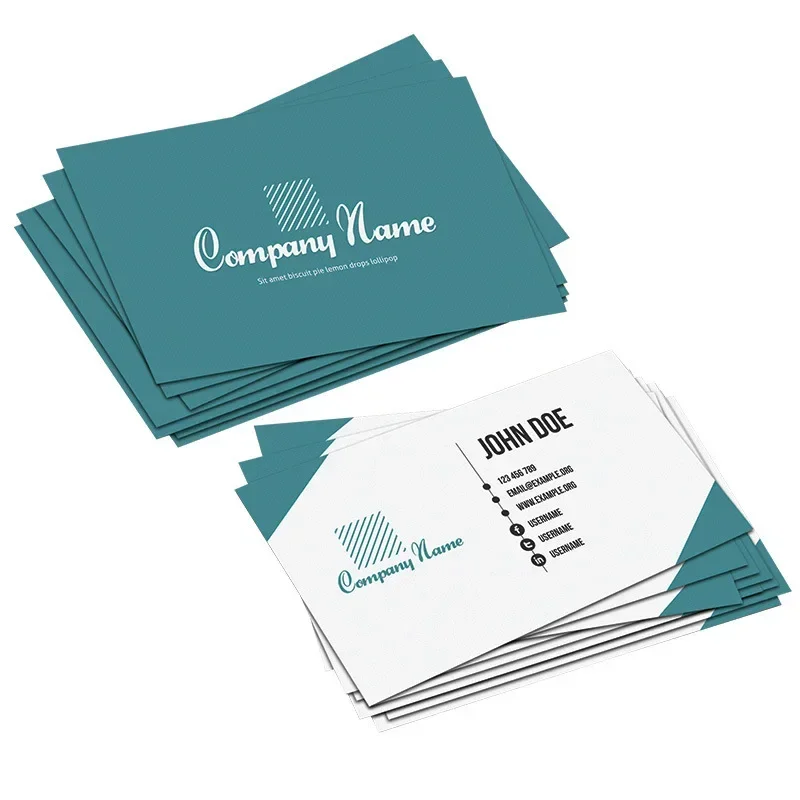 100PCS Cheap Customized Full-color Double-sided Printing Business Card 300GSM Paper