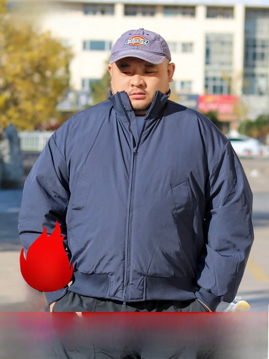 

Мужской зимний кардиган TRCE Ruida из утолщенного хлопка, свободного кроя, с воротником-стойкой, больших размеров