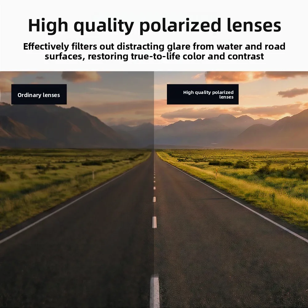 

Outdoor polarized cycling sunglasses UV-resistant impact-resistant professional running sports glasses