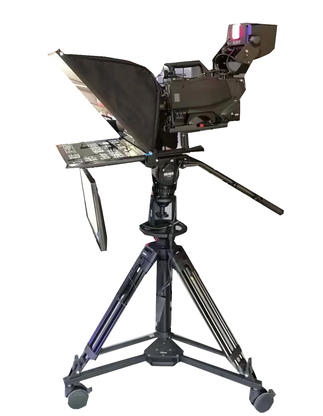 Simar 24 Inch Professional Self-reversing Monitor Talent Broadcast Interview Speaker Teleprompter for Laptop Pc Video Recording