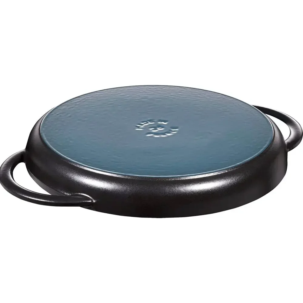 10-inch Non-stick Matte Black Round Grill Pan