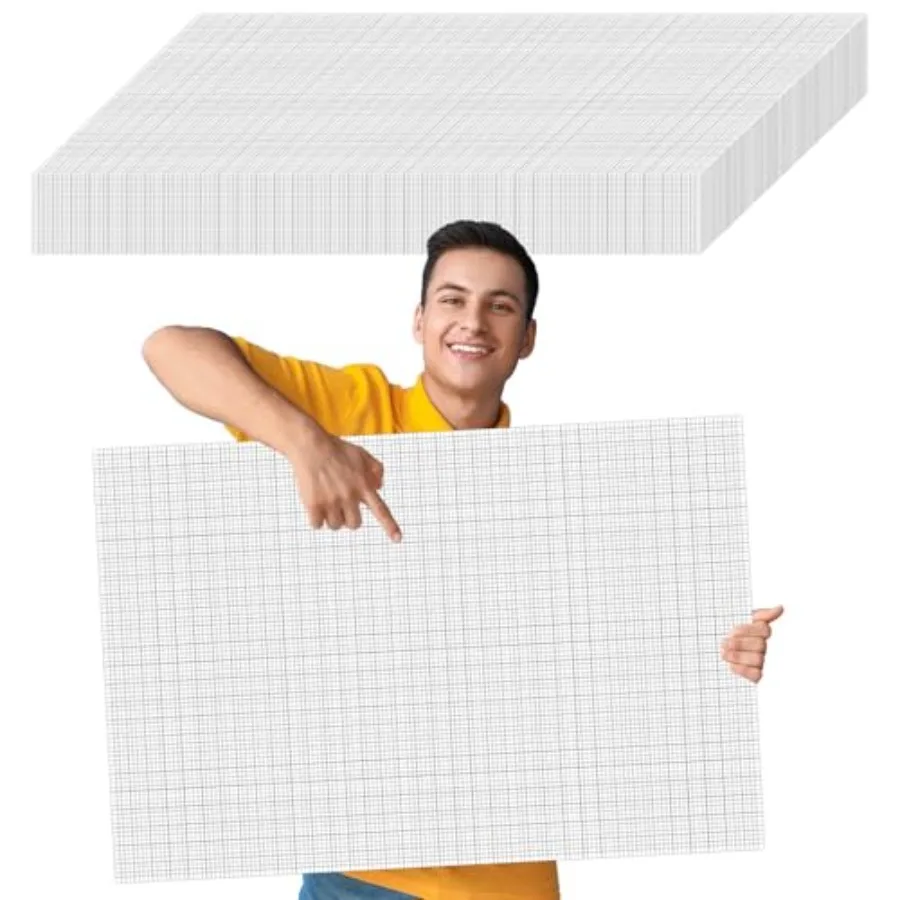 

50 Sheets Large Graph Paper 24 x 36 In Graph Paper Pad 1/4 In Ruled Large Grid Paper Sheet print Paper Engineering Paper Poster