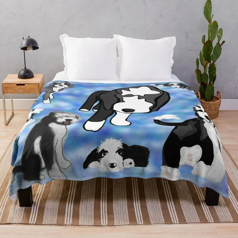 

Sheepadoodle Friends! Throw Blanket christmas decoration for babies Travel anime Blankets