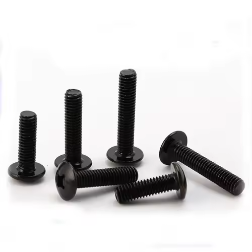 10Pcs/lot M2 M2.5 M3 M3.5 M4 M5 M6 TM Screws Phillips Truss Mushroom Head Screw Black Plated Electronic Carbon Steel Screws - Image 6
