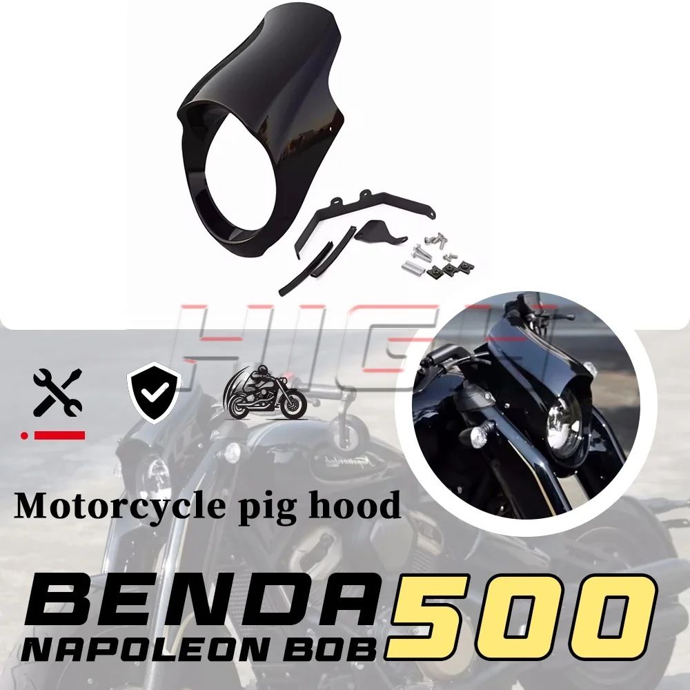 

For BENDA NAPOLEON BOB 500 pig head cover headlight cover 500NAPOLEON BOB 500 napoleon bob