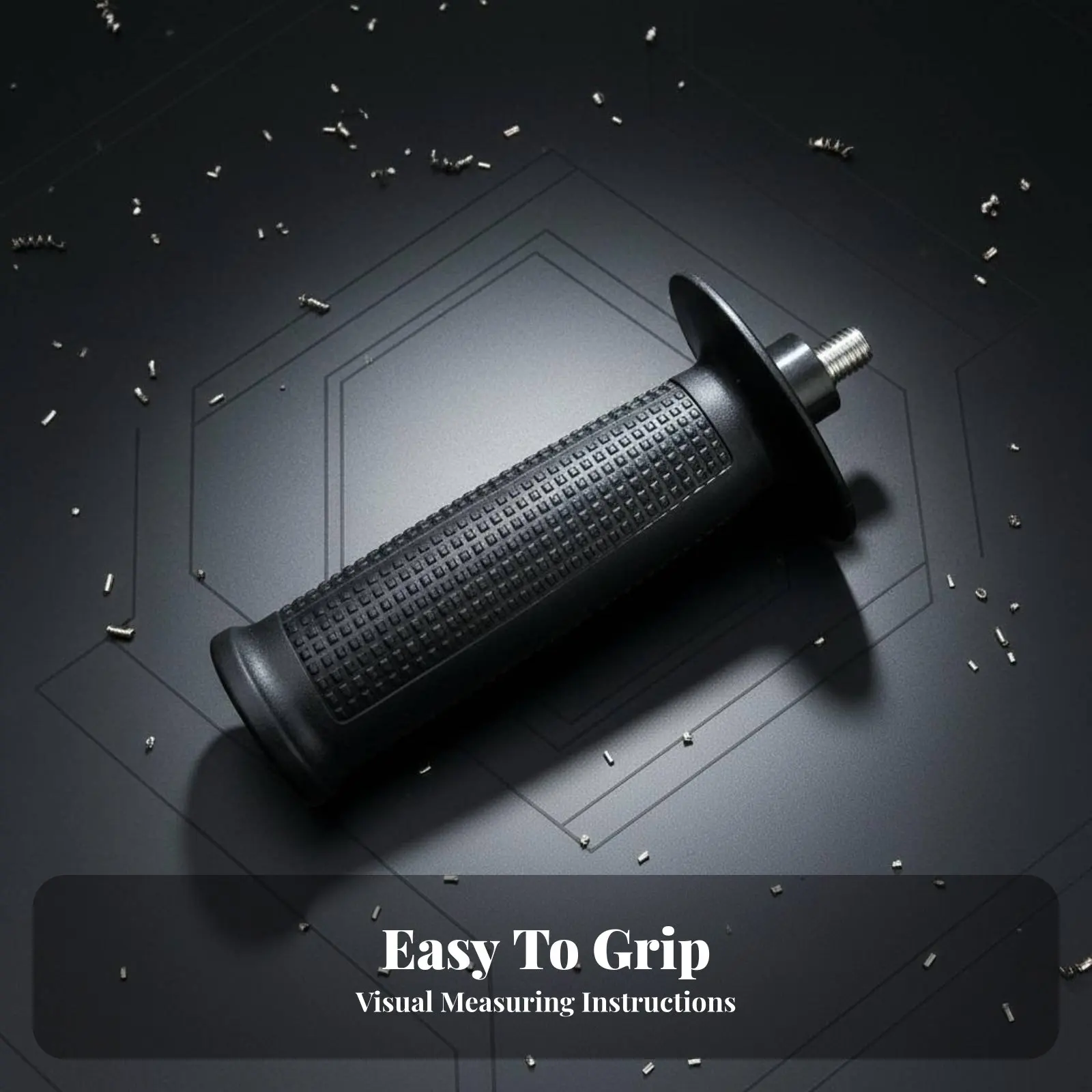

Angle Grinder Threaded Handle Ergonomic Design Threaded Angle Grinder Handle Oscillation Reduction Long-Lasting for Polishing