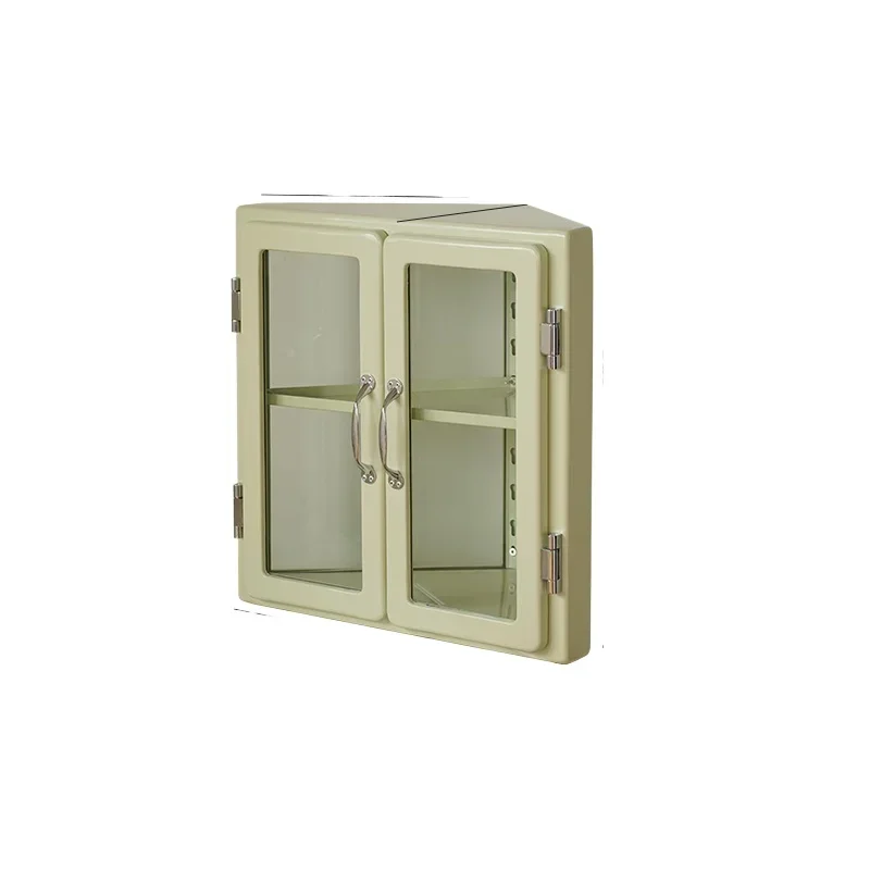 Triangle cabinet corner storage cabinet bedroom desktop ins glass display cabinet