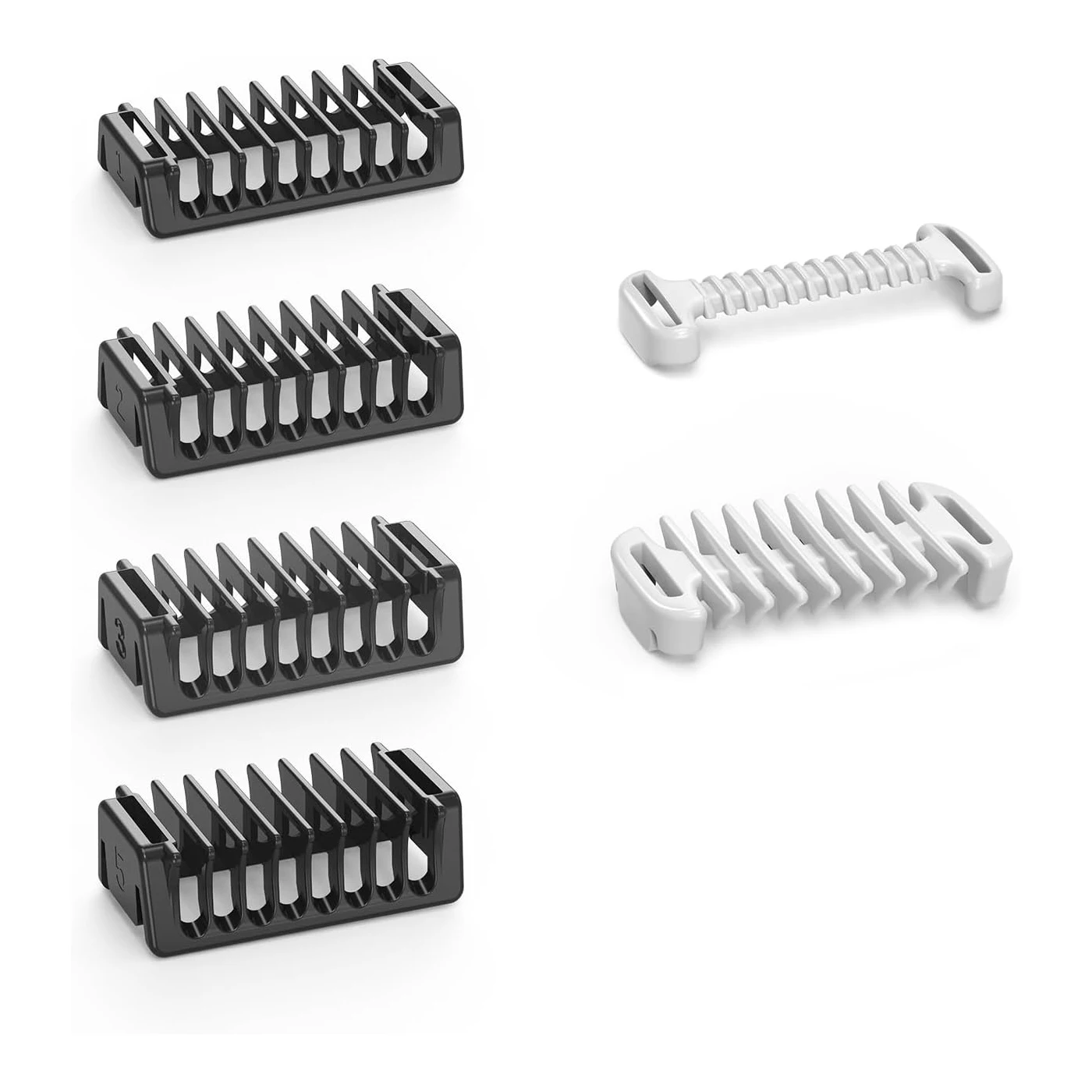 Guide Comb compatible for OneBlade QP2724/2824/2520/2630/6551, 8 Pcs Protective Kit with 0.01mm Skin Guard,4 Bi-Directional Comb