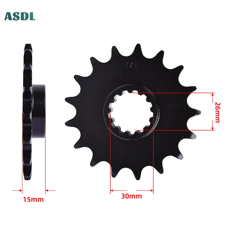 

Motorcycle Front Sprocket for BMW S1000 RR 520 Chain Conversion 2009-18 S1000 XR 2014-2018 S1000RR Sport 2010 1000 HP4 2013-2015