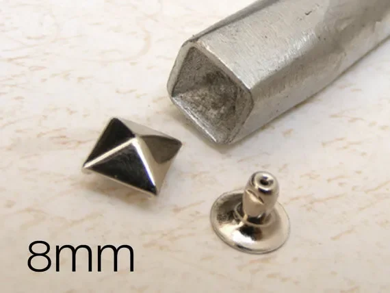 6-15mm Metal Pyramid Cap Rivets Square Studs With setting Tools for Leather Craft Bag Clothing Garment Shoes Accessories