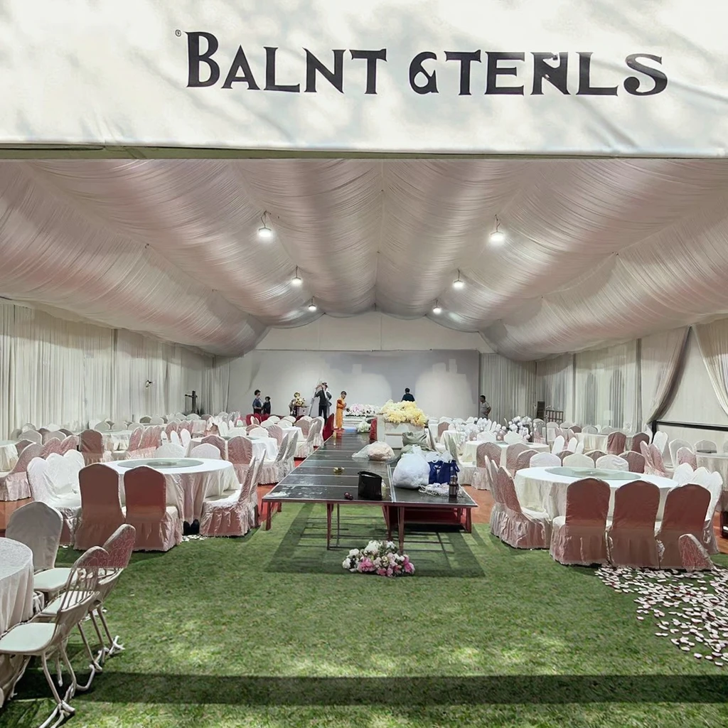 EXPO TENT Event Tent 20x20 40x60 40x80 Wholesale White Outdoor Wedding Exhibition Marquee Aluminum Ti-Alloy Poles Waterproof view 3