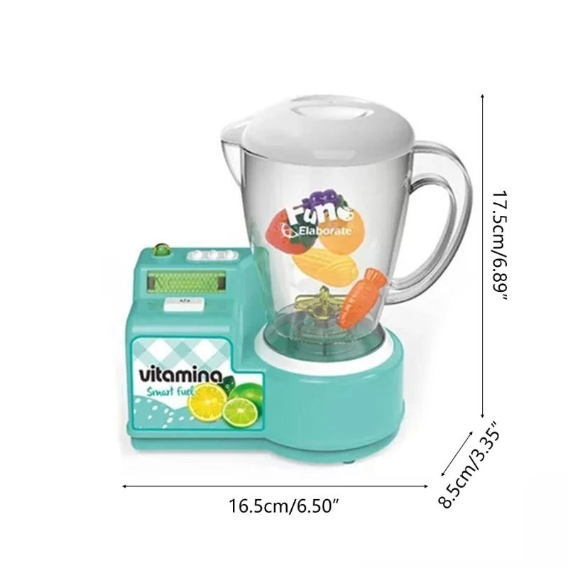 Crianças fingir playset liquidificador brinquedo aparelho cozinha conjunto ação-diversão para crianças idades 3 + luzes
