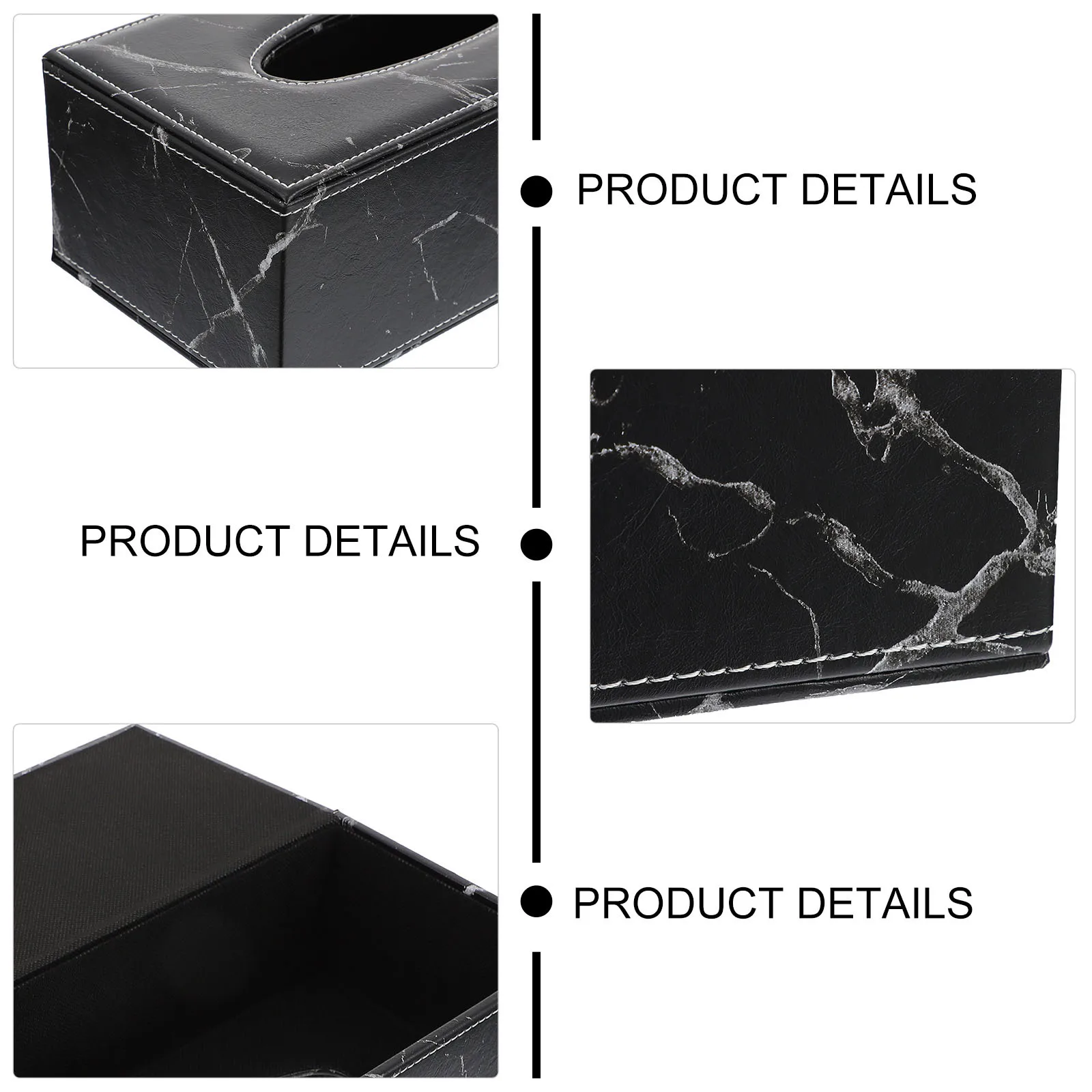 

1 pc Marble Tissue Box High-Quality Surface Dust-Proof For Home Living Room Bedroom Bathroom Car Use Tissue Storage