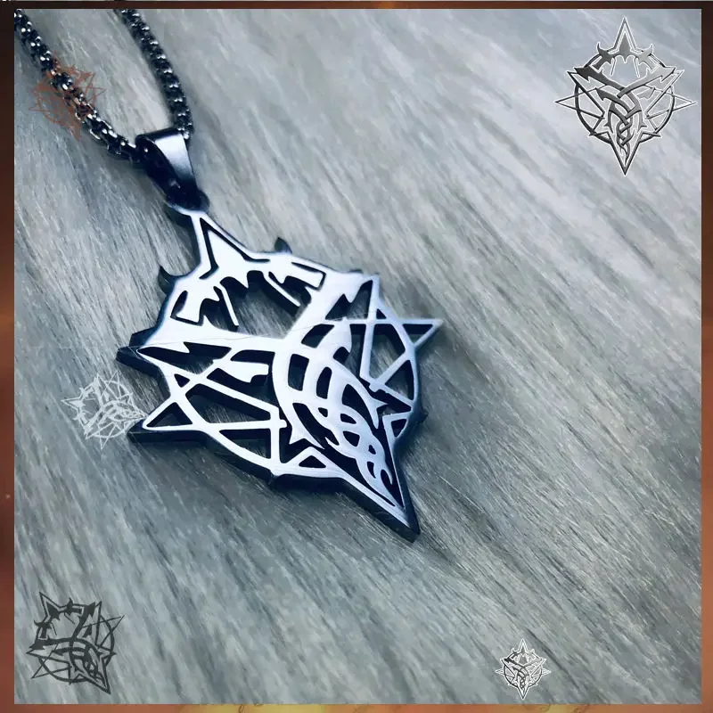 Anime Necklace for Women Lord of The Mysteries Necklaces Female CKtalon Trend Neck Silver Color Fashion Couples Party Girl Gift