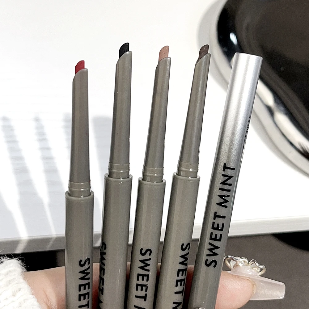 Penna Gel per Eyeliner impermeabile nero marrone rosso opaco lunga durata liscia facile da indossare matita per occhi professionale cosmetici per il trucco degli occhi