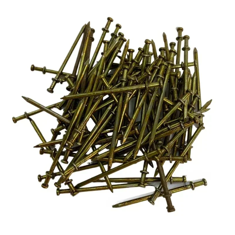 Double Headed Nail 90mm Polished Iron Steel Nails for Wooden Decoration with Smooth Shank Construction  Furniture Installation