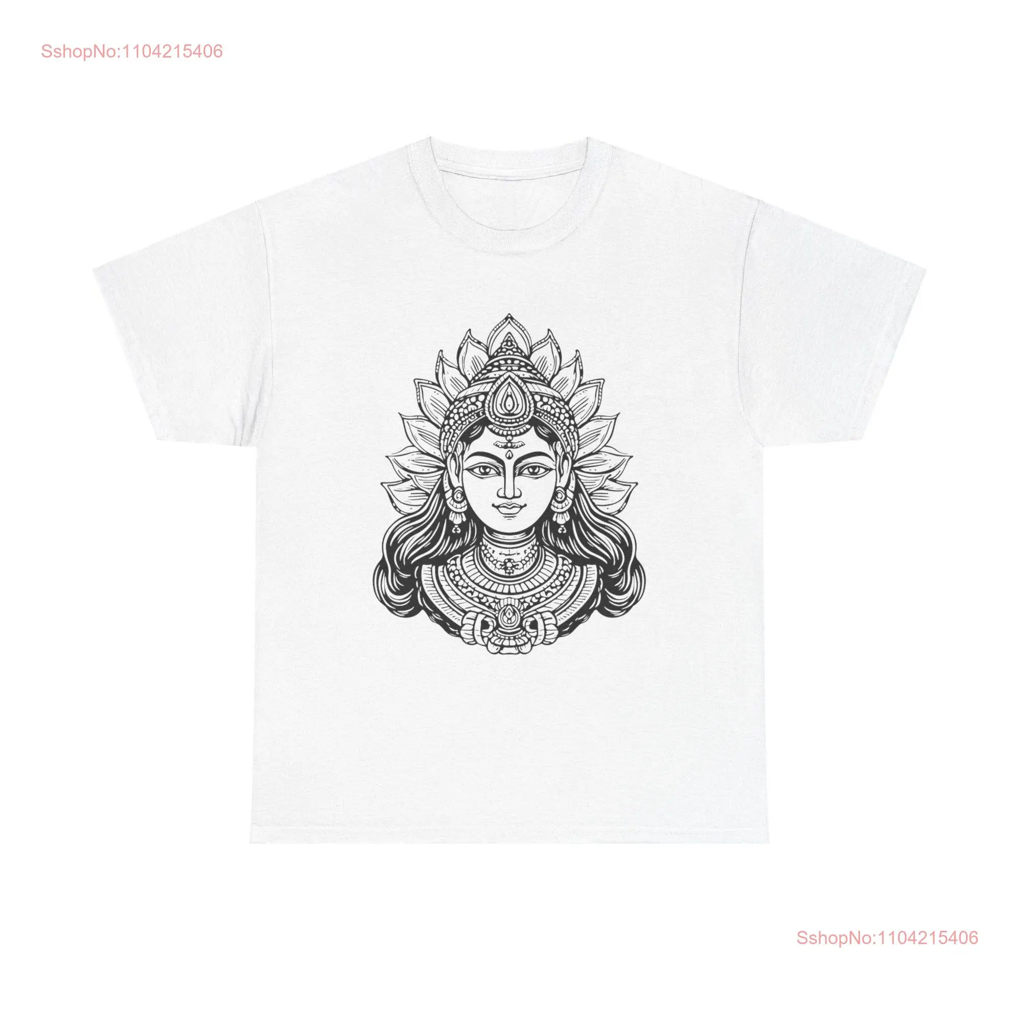 Lakshmi Goddess Portrait T Shirt hindu deity hinduism indian religious wealth long or short sleeves