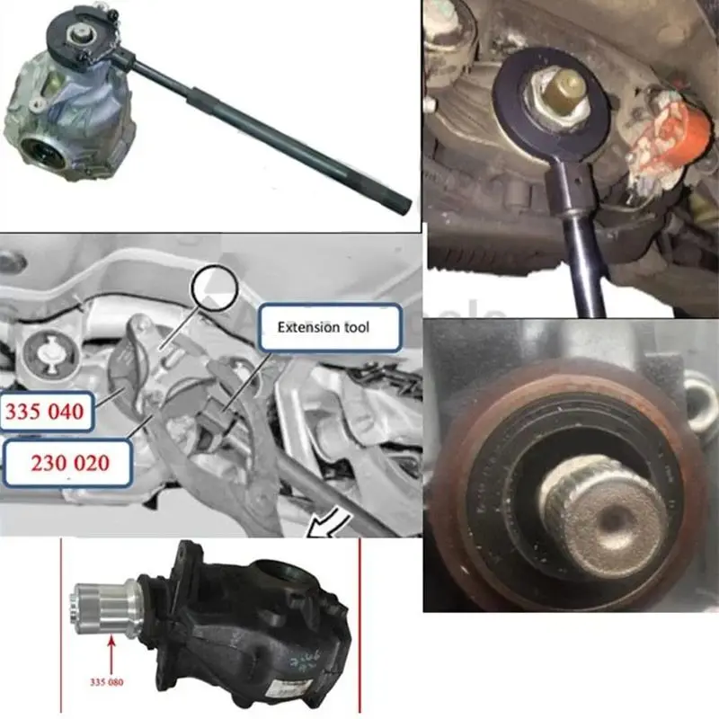 Rear Drive Axle Differential Installer Remover Tool Kit Compatible with BMW X3 X5 X6 M2 M3 M5 Replace for 335040 335050 335060