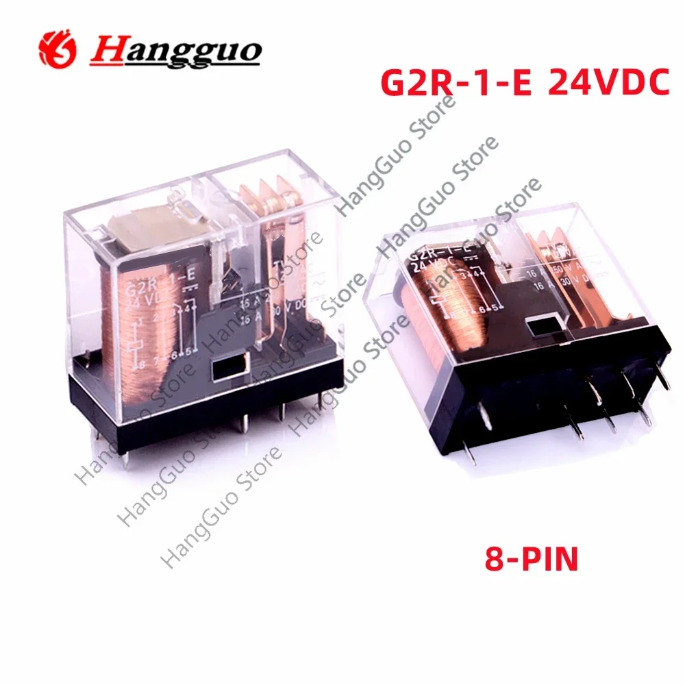

5PCS/Lot Original G2R-1-E 8 PIN G2R-1-E-DC12 G2R-1-E-DC24 16A 250V G2R-1 2 1A 1-EN 12VDC 24VDC DC12V DC24V Relay Best quality