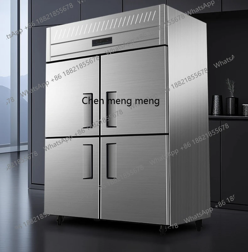 

Four-door refrigerator Commercial freezing kitchen Four-door freezer Vertical freezer display